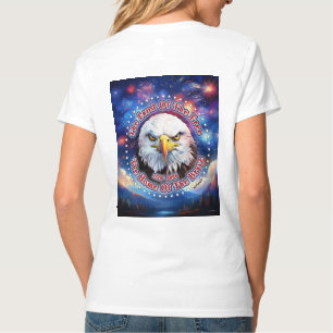 The Land Of The Free Home Brown Eagle Fireworks M T-Shirt
