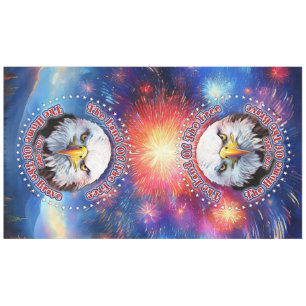 The Land Of The Free Home Brown Eagle Fireworks M Tablecloth
