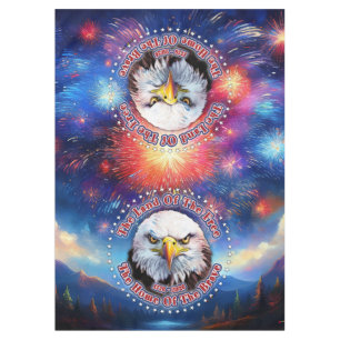 The Land Of The Free Home Brown Eagle Fireworks M Tablecloth