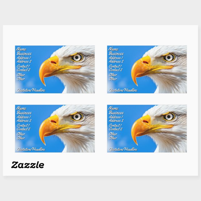 The Land of the Free, Home of the Brave Rectangular Sticker (Sheet)