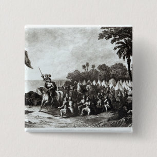 The Landing at Tampa Bay 15 Cm Square Badge