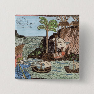 The Landing of Columbus 15 Cm Square Badge