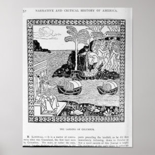 The Landing of Columbus Poster