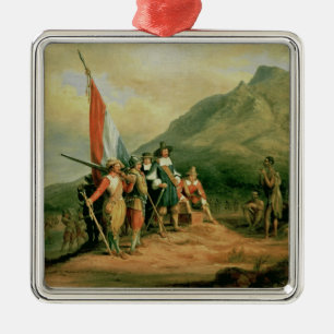 The Landing of Jan van Riebeeck Metal Tree Decoration