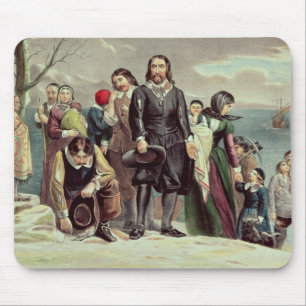 The Landing of the Pilgrims at Plymouth Mouse Pad