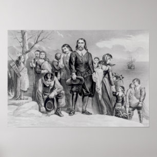 The Landing of the Pilgrims Poster