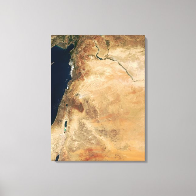 The lands of Israel along the eastern shore Canvas Print (Front)