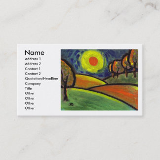 THE LANDSCAPE OIL PASTEL AND ACRYLIC, Name, Add... Business Card