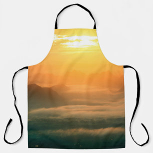 The landscape photo,  beautiful sea fog in morning apron