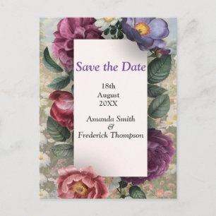 The Language of Flowers Announcement Postcard