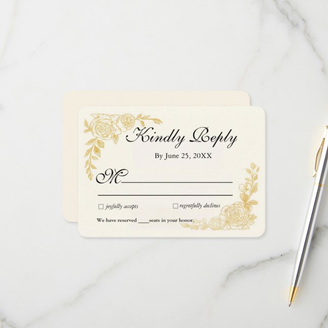 'The Language of Love' Response Card (Front/Back In Situ)