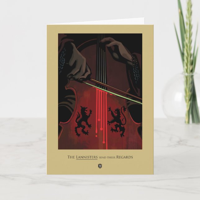 The Lannisters Send Their Regards Card (Front)