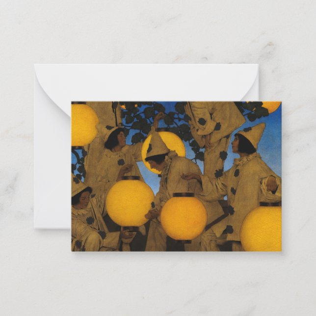 The Lantern Bearers, 1908 by Maxfield Parrish Card (Front)