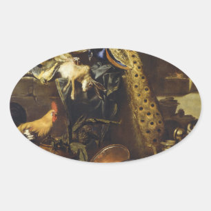 The Larder By Antonio Maria Vassallo Oval Sticker