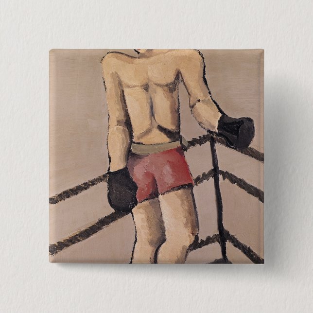 The Large Boxer 15 Cm Square Badge (Front)