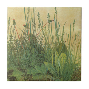 The Large (Great) Piece of Turf by Albrecht Durer Tile