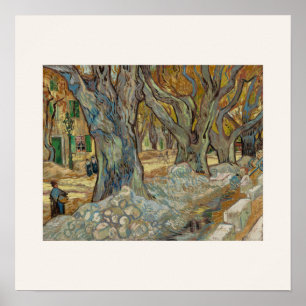 The Large Plane Trees by Van Gogh Square Poster