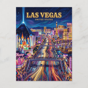 The Las Vegas Strip Nevada Postcard