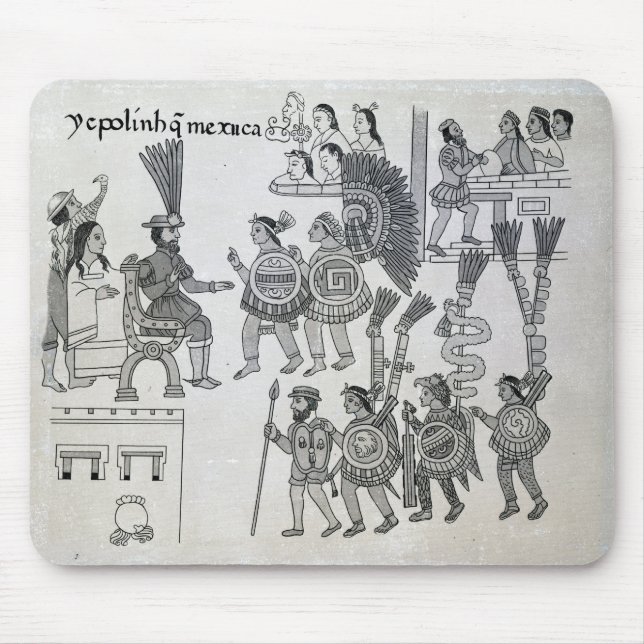 The last Aztec Emperor Cuauhtemoc surrenders Mouse Pad (Front)