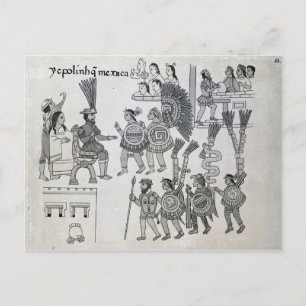 The last Aztec Emperor Cuauhtemoc surrenders Postcard