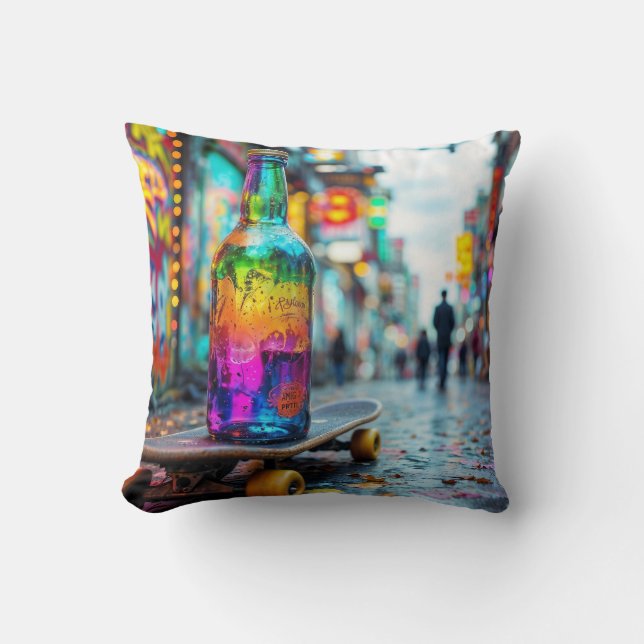 The Last Drop of Neon Cushion (Front)