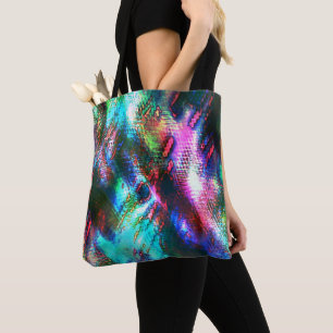 The last image recycle, texture coloured old burnt tote bag