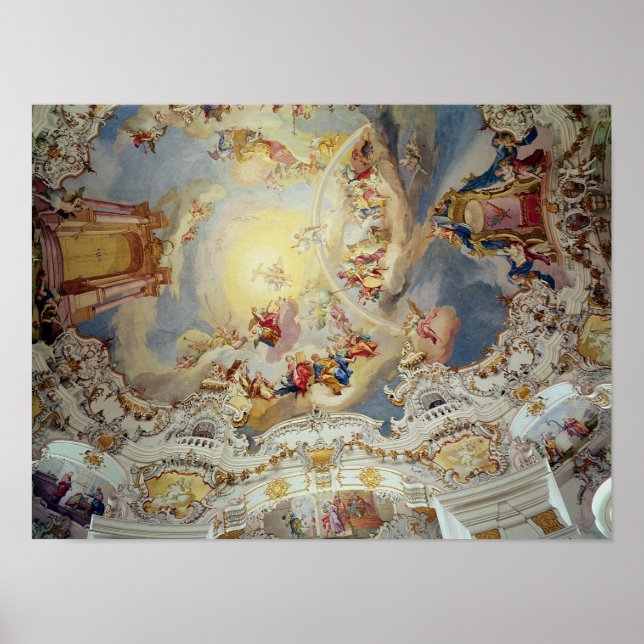 The Last Judgement, ceiling painting Poster (Front)