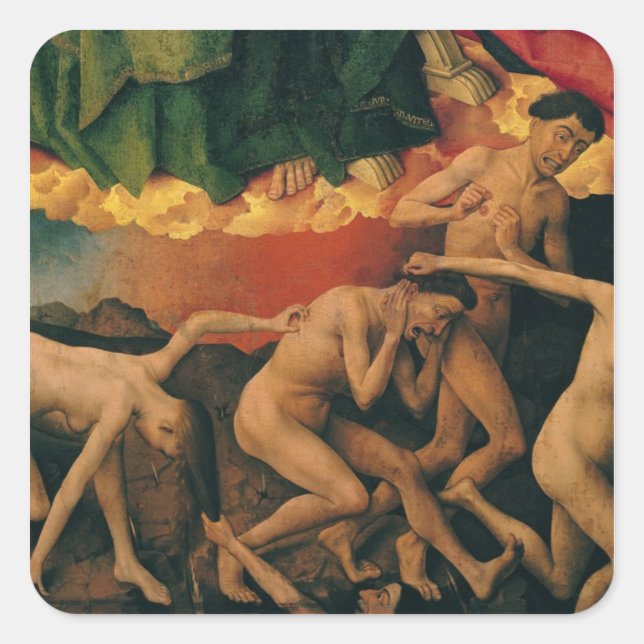 The Last Judgement, detail of the entrance Square Sticker (Front)