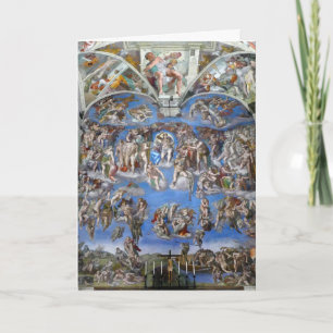 The Last Judgement - Sistine Chapel, Vatican City Card