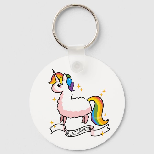 The Last Llamacorn Key Ring (Front)
