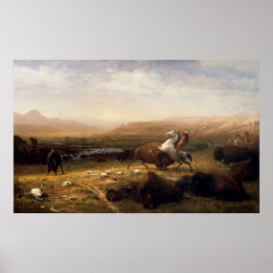 The Last of the Buffalo by Albert Bierstadt Poster