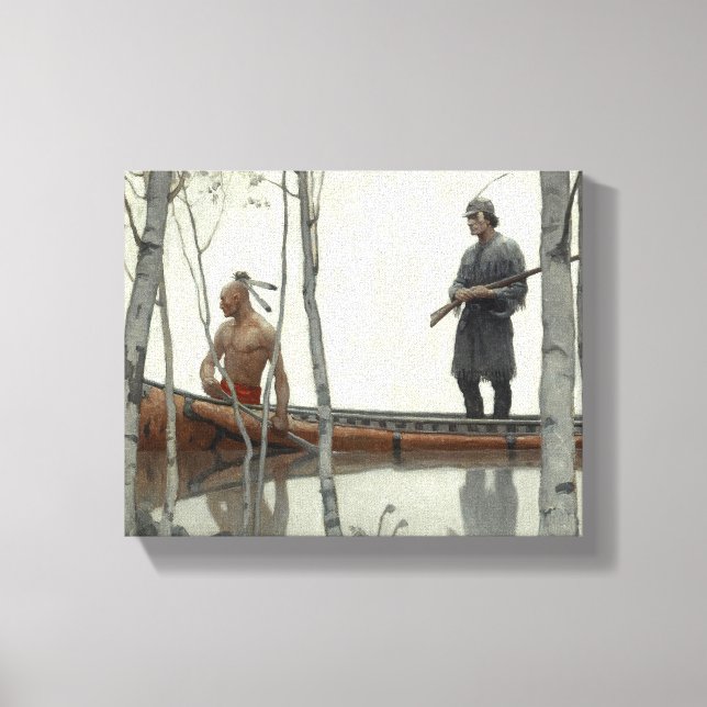 The Last of the Mohicans by N. C. Wyeth Canvas Print (Front)