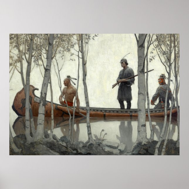 The Last of the Mohicans by N. C. Wyeth Poster (Front)
