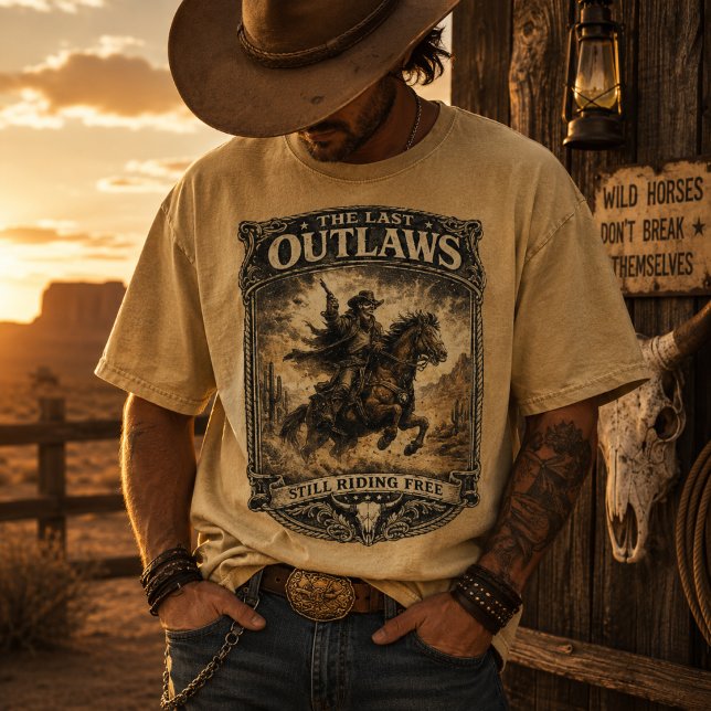 The Last Outlaws Vintage Western Tee (Creator Uploaded)