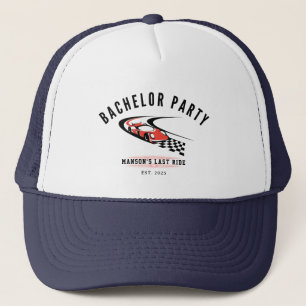 The Last Ride Bachelor Party Groom Trucker Hat