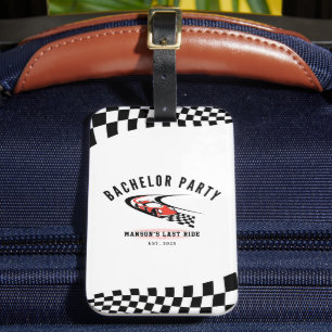 The Last Ride Bachelor Party Trucker  Luggage Tag