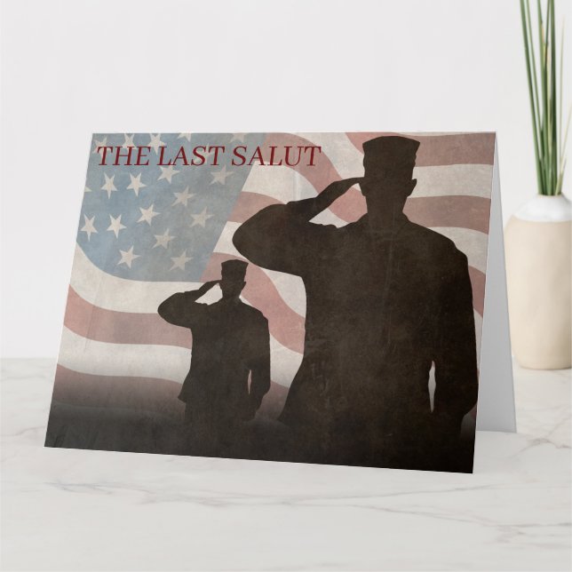 THE LAST SALUT VINTAGE CARD (Front)