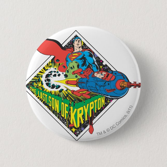 The Last Son of Krypton 6 Cm Round Badge (Front)