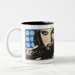 ‘The Last Straw’ Painting on a Two-Tone Coffee Mug