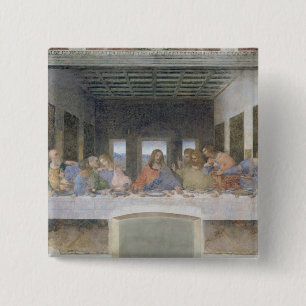 The Last Supper, 1495-97 2 15 Cm Square Badge