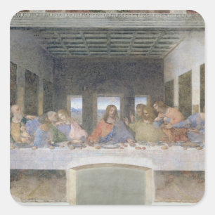 The Last Supper, 1495-97 2 Square Sticker
