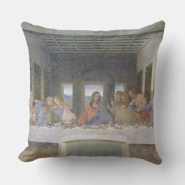 The Last Supper, 1495-97 (fresco) Cushion (Front)