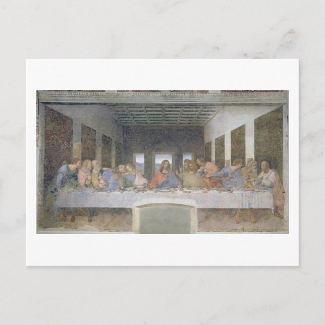 The Last Supper, 1495-97 (fresco) Postcard (Front)