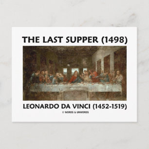 The Last Supper (1498) by Leonardo da Vinci Postcard