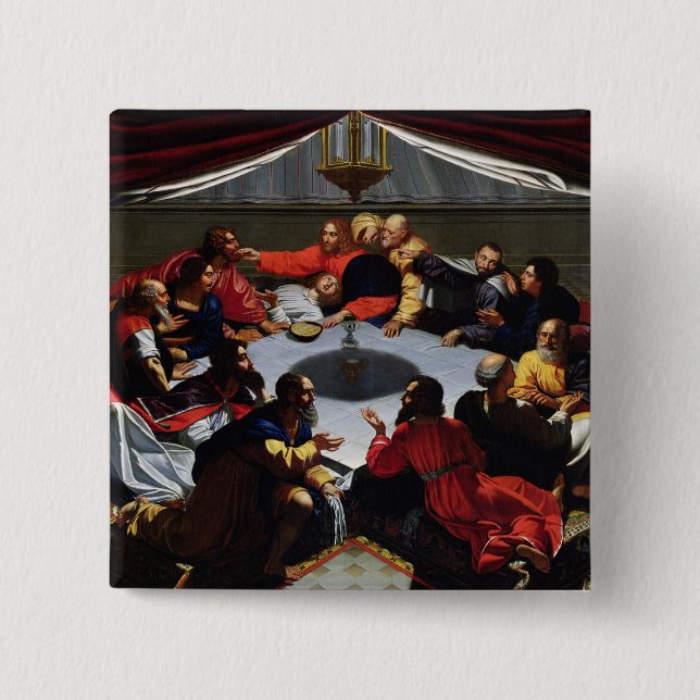 The Last Supper 15 Cm Square Badge (Front)