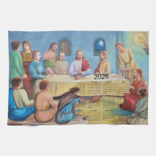The Last Supper 2026 Calendar Tea Towel