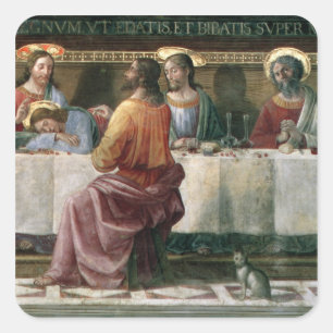 The Last Supper 2 Square Sticker