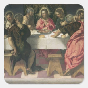 The Last Supper 4 Square Sticker
