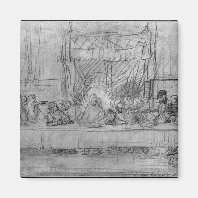 The Last Supper, after fresco by Leonardo da Magnet (Front)