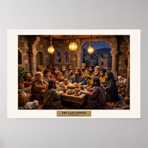 The Last Supper — Building Brick Art Poster